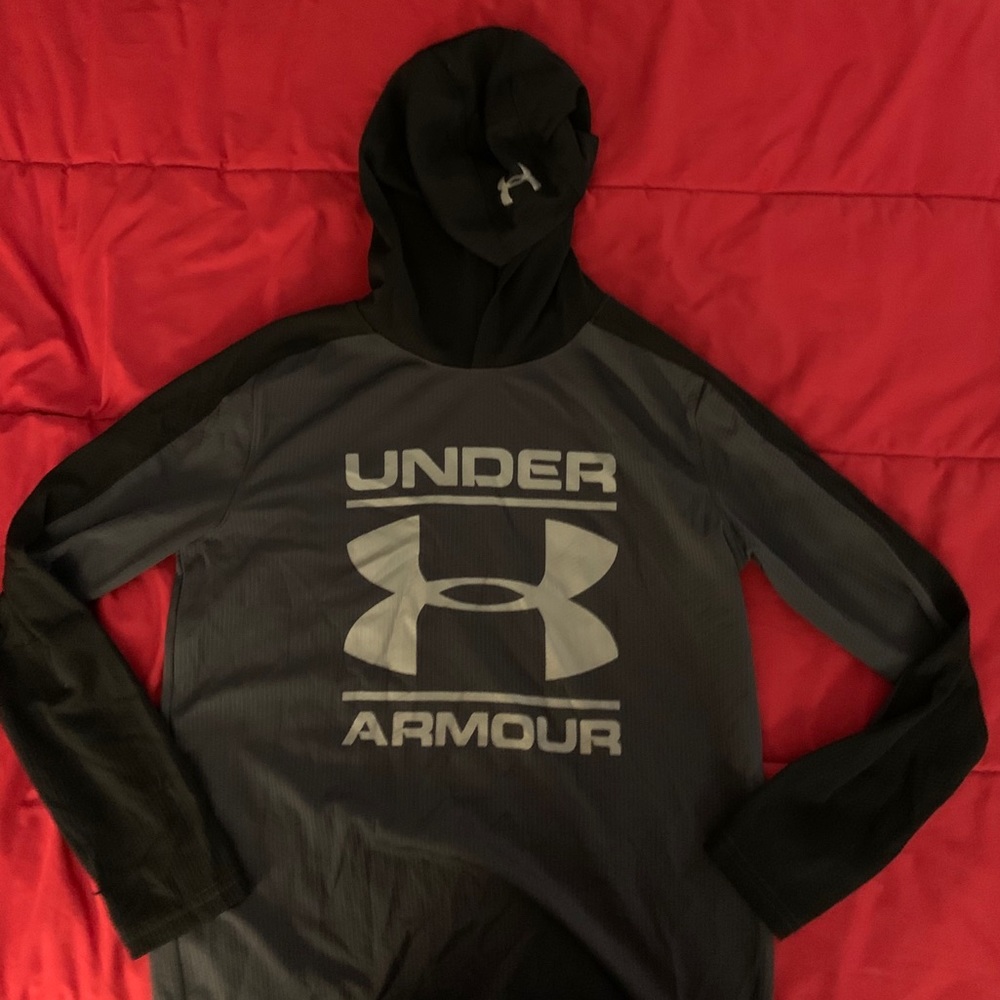 Youth Large Hooded Long-Sleeve Shirt
